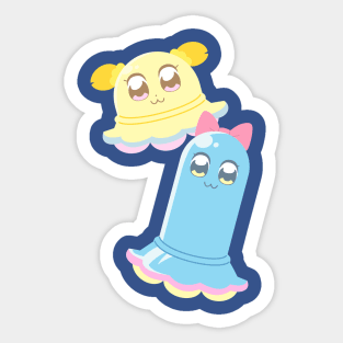 Popuko & Pipimi UFO Sticker